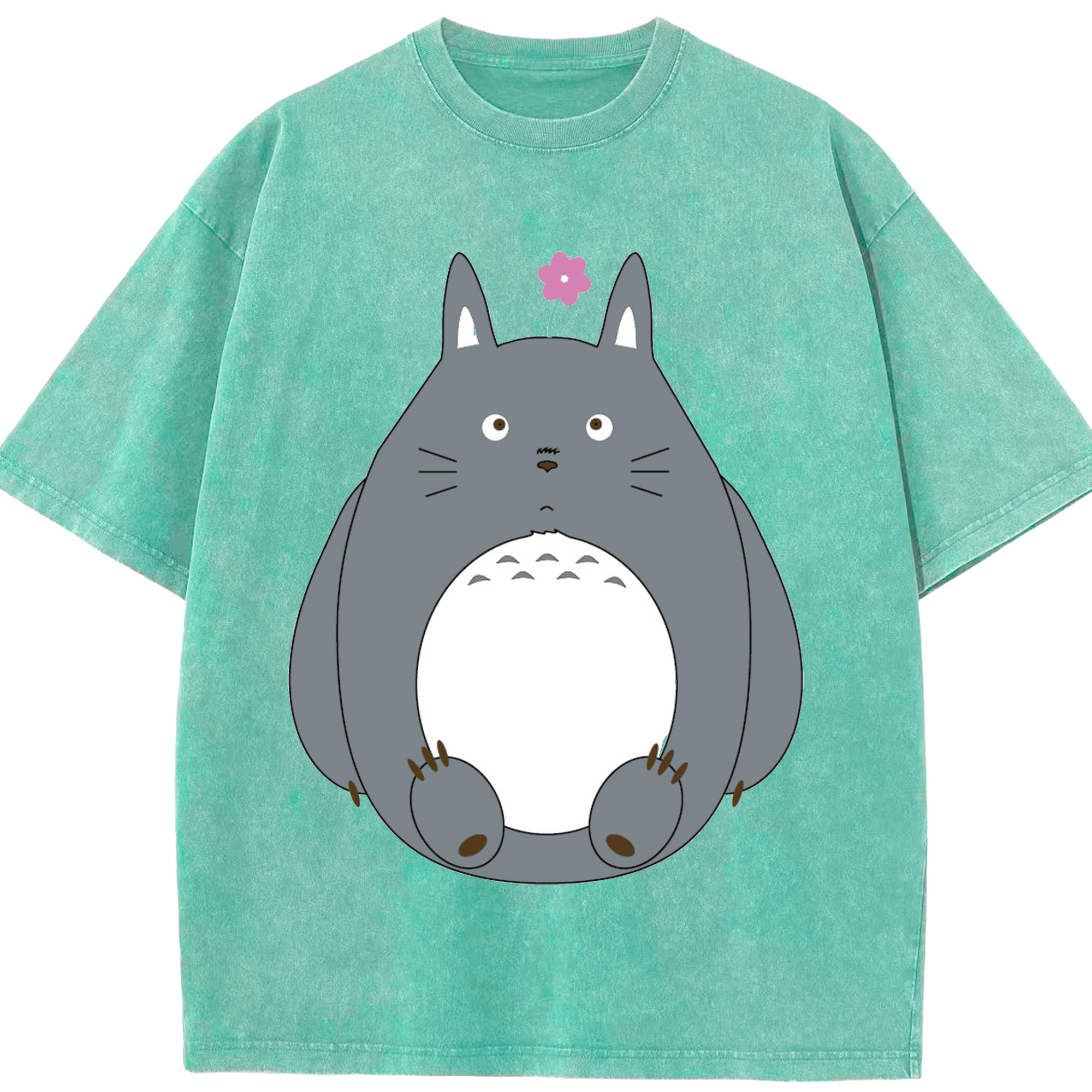 （画像用） となりのトトロ 草壁メイ 草壁サツキ My Neighbor Totoro Satsuki Kusakabe Mei Kusakabe 綿100% ヴィンテージ風 半袖Tシャツ（フロントプリント）